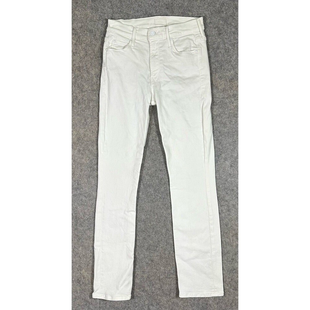Mother The Mid Rise Dazzler Ankle Womens 25 Jeans Fairest Of Them All White READ